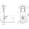 Инсталляция CERSANIT AQUA 40 QF для унитаза механическая P-IN-MZ-AQ40-QF
