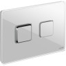 Кнопка CERSANIT ACCENTO SQUARE для AQUA 50 пневматическая стекло белый 63530