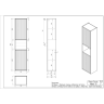 Пенал подвесной CERSANIT CLASSIC RIBBLE 35 бежевый 69281
