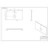 Столешница CERSANIT STONE LIFE из керамогранита 80x45x2 белый сатиновый 63855