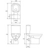 Унитаз компакт CERSANIT COLOUR CLEAN ON 010/011 S-MK-COL011-Con