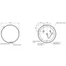 Зеркало CERSANIT ECLIPSE SMART 60x60 с подсветкой круглое черная рамка 64146