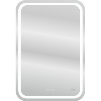 Зеркало CERSANIT LED DESIGN PRO 050 55 холодный теплый cвет часы с подсветкой прямоугольное